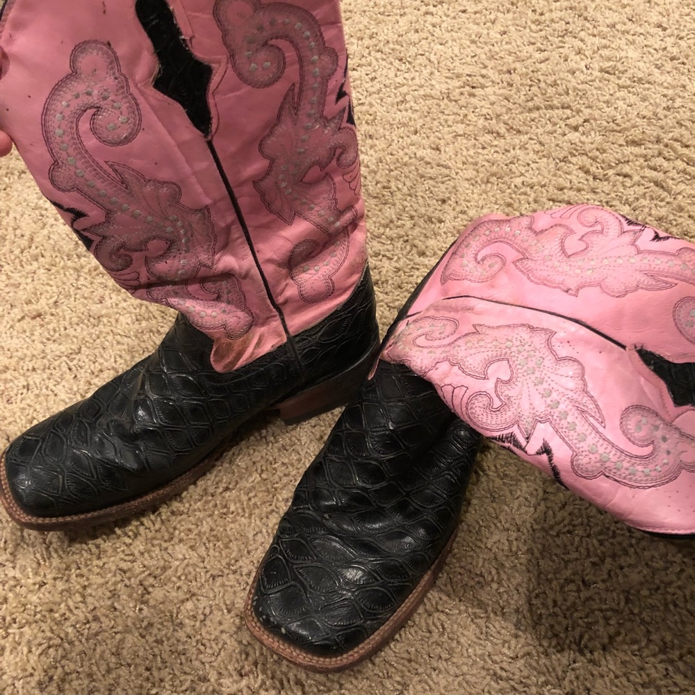 Black Ferrini Cowboy Boots